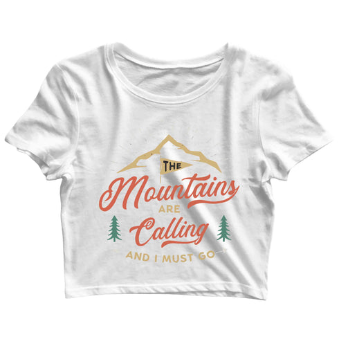 Wanderlust Pop Culture The Mountains are Calling Travel Casual Graphic Printed T-Shirt for Men