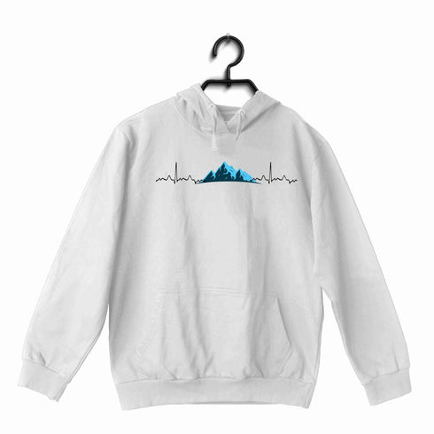 minimal designs Travel Minimal Tributes - MOUNTAINS ARE LIFE UNISEX HOODIE Sweatshirts