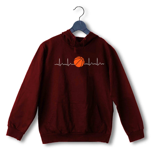 minimal designs Sports Basketball  Minimal Tributes - BASKETBALL IS LIFE UNISEX HOODIE Sweatshirts