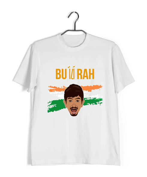 Team India BUMRAH - India's Main Man Cricket Casual Graphic Printed T-Shirt for Men