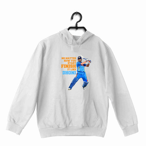 Cricket Team India Finish Like Dhoni UNISEX HOODIE Sweatshirts