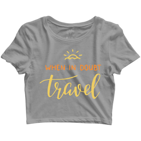 Travel womens crop top