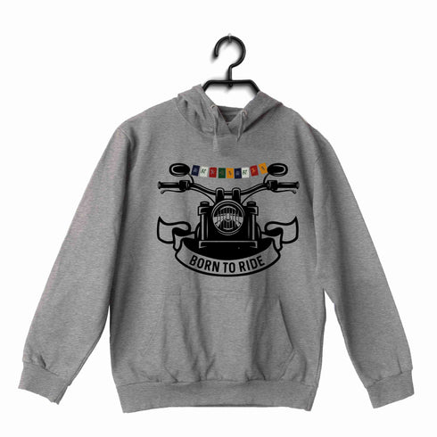 Biker Travel Wanderlust LADAKH FLAG ON BIKE UNISEX HOODIE Sweatshirts
