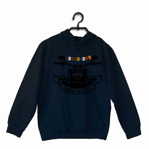 Biker Travel Wanderlust LADAKH FLAG ON BIKE UNISEX HOODIE Sweatshirts