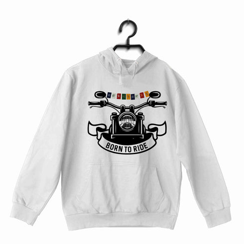 Biker Travel Wanderlust LADAKH FLAG ON BIKE UNISEX HOODIE Sweatshirts