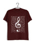 Classical Classical Music Design Treble Maker Music Casual Graphic Printed T-Shirt for Men