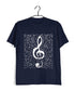Classical Classical Music Design Treble Maker Music Casual Graphic Printed T-Shirt for Men