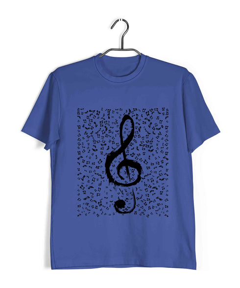 Classical Classical Music Design Treble Maker Music Casual Graphic Printed T-Shirt for Men