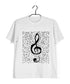 Classical Classical Music Design Treble Maker Music Casual Graphic Printed T-Shirt for Men
