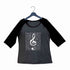 Music Classical Classical Music Design Treble Maker Custom Printed Graphic Design Raglan T-Shirt for Women