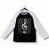Music Classical Classical Music Design Treble Maker Custom Printed Graphic Design Raglan T-Shirt for Women
