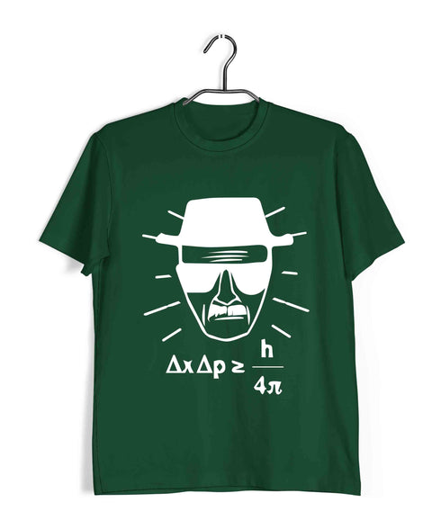 2 TV Series Heisenberg Uncertainty Principle Custom Printed Graphic Design T-Shirt for Men