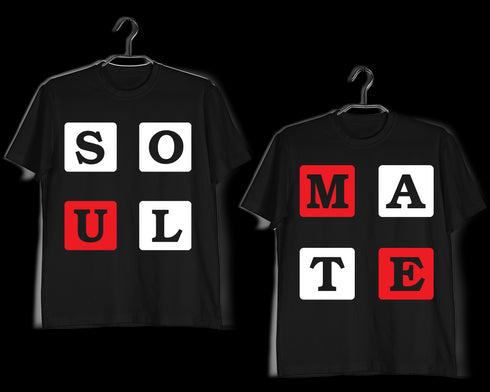 SoulMate Anniversary Gifts Relationships Matching Couples SOULMATE T-Shirts for Boyfriend Girlfriend Fiance Husband Wife Mother Father Family