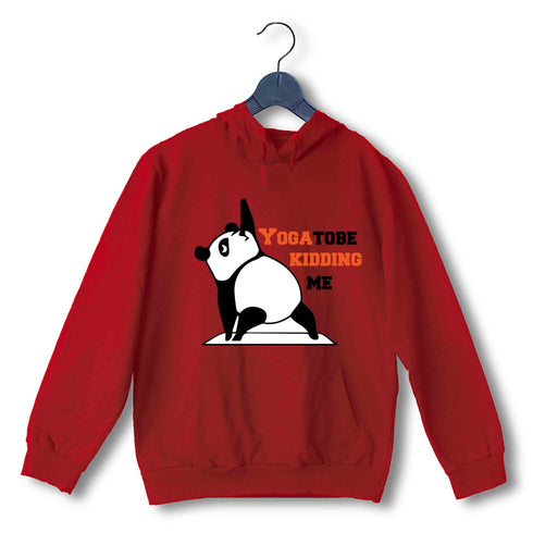 YogaPuns Fitness Wordplay Yoga PANDA YOU GOTTA TO BE KIDDING ME YOGA PUN UNISEX HOODIE Sweatshirts
