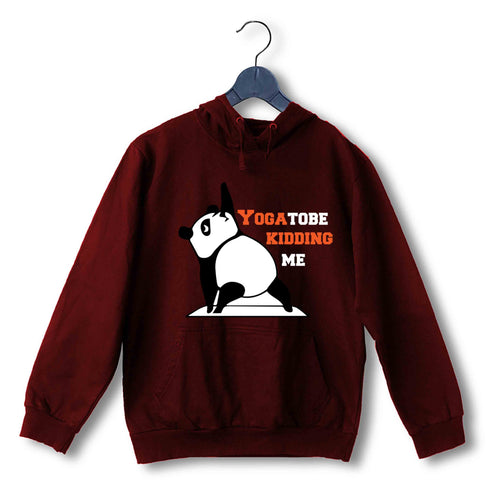 YogaPuns Fitness Wordplay Yoga PANDA YOU GOTTA TO BE KIDDING ME YOGA PUN UNISEX HOODIE Sweatshirts