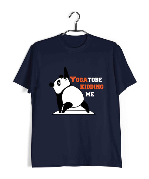 YogaPuns Fitness Wordplay Yoga PANDA YOU GOTTA TO BE KIDDING ME YOGA PUN Custom Printed Graphic Design T-Shirt for Women
