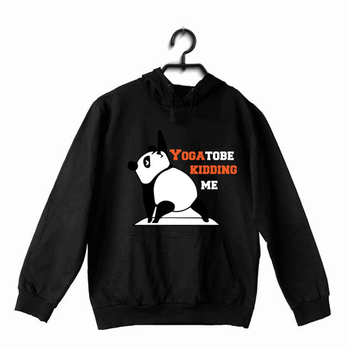 YogaPuns Fitness Wordplay Yoga PANDA YOU GOTTA TO BE KIDDING ME YOGA PUN UNISEX HOODIE Sweatshirts
