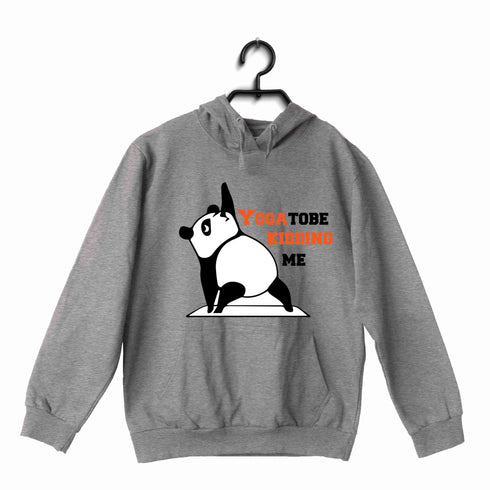 YogaPuns Fitness Wordplay Yoga PANDA YOU GOTTA TO BE KIDDING ME YOGA PUN UNISEX HOODIE Sweatshirts