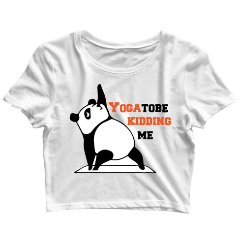 Yoga Puns PANDA YOU GOTTA TO BE KIDDING ME YOGA PUN Fitness Wordplay Casual Graphic Printed T-Shirt for Men