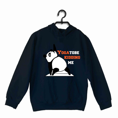 YogaPuns Fitness Wordplay Yoga PANDA YOU GOTTA TO BE KIDDING ME YOGA PUN UNISEX HOODIE Sweatshirts