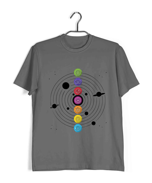 Yoga Fitness Yoga SEVEN CHAKRAS OF KUNDALINI YOGA Custom Printed Graphic Design T-Shirt for Women