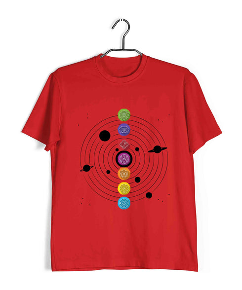 Yoga Fitness Yoga SEVEN CHAKRAS OF KUNDALINI YOGA Custom Printed Graphic Design T-Shirt for Women