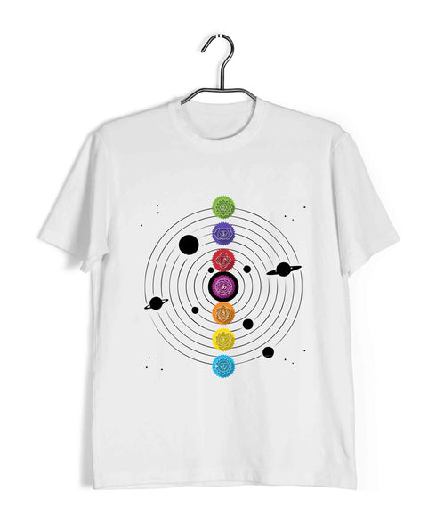 Yoga SEVEN CHAKRAS OF KUNDALINI YOGA Fitness Casual Graphic Printed T-Shirt for Men