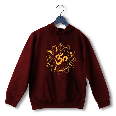 Yoga Fitness Yoga OM SURYANAMASKAR YOGA UNISEX HOODIE Sweatshirts