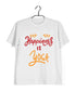 Yoga Fitness Yoga HAPPINESS IS YOGA Custom Printed Graphic Design T-Shirt for Women