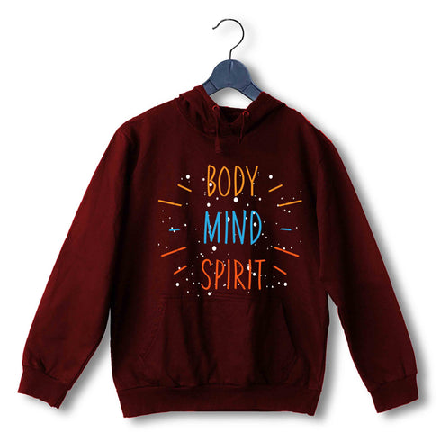 Yoga Fitness Yoga BODY MIND SPIRIT UNISEX HOODIE Sweatshirts