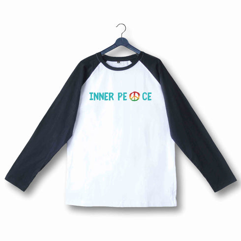 Yoga Fitness Yoga INNER PEACE YOGA FITNESS Custom Printed Graphic Design Raglan T-Shirt for Women