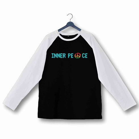 Yoga Fitness Yoga INNER PEACE YOGA FITNESS Custom Printed Graphic Design Raglan T-Shirt for Women