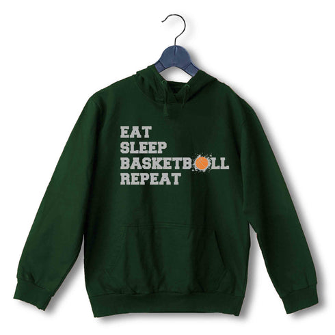 Basketball Sports Basketball Eat Sleep Basketball Repeat UNISEX HOODIE Sweatshirts