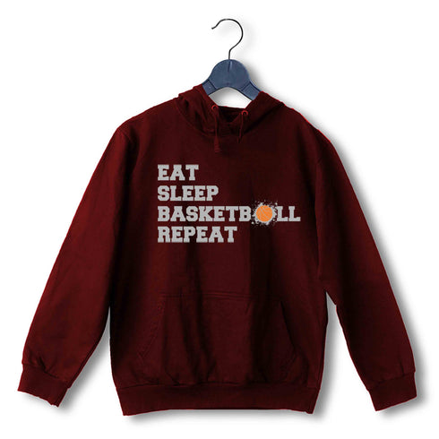 Basketball Sports Basketball Eat Sleep Basketball Repeat UNISEX HOODIE Sweatshirts