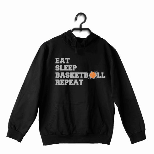 Basketball Sports Basketball Eat Sleep Basketball Repeat UNISEX HOODIE Sweatshirts