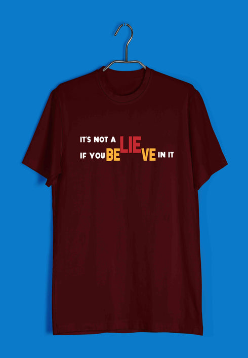 6 Wordplay Believe TV Series The Classics Casual Graphic Printed T-Shirt for Men