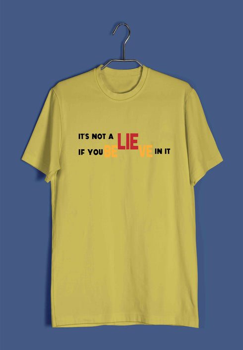 4 Wordplay Believe TV Series The Classics Casual Graphic Printed T-Shirt for Men