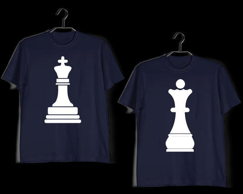 KING-QUEEN Anniversary Gifts Relationships Matching Couples King Queen T-Shirts for Boyfriend Girlfriend Fiance Husband Wife Mother Father Family