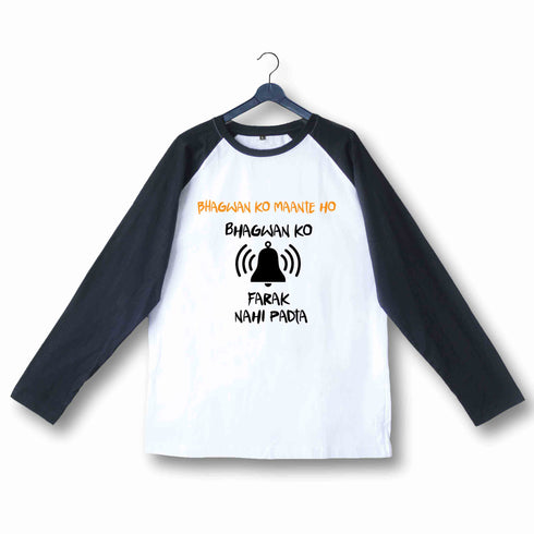 5 TV Series Bhagwan Ko Mante Ho Custom Printed Graphic Design Raglan T-Shirt for Women