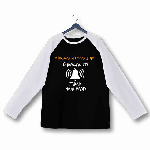5 TV Series Bhagwan Ko Mante Ho Custom Printed Graphic Design Raglan T-Shirt for Women