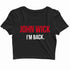 John Wick Movies Hollywood KEANU REEVES YOU ARE BREATHTAKING Custom Printed Graphic Design Crop Top T-Shirt for Women