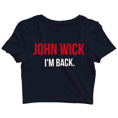 John Wick Movies Hollywood KEANU REEVES YOU ARE BREATHTAKING Custom Printed Graphic Design Crop Top T-Shirt for Women
