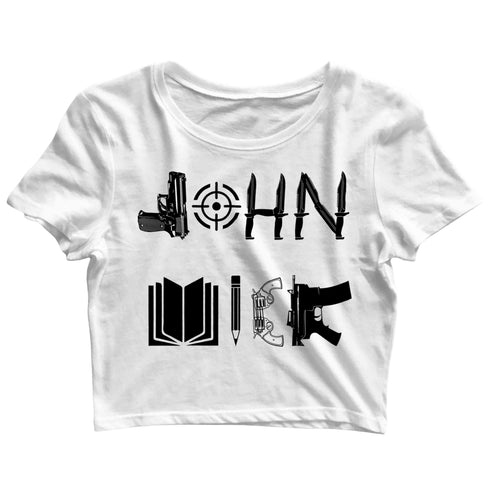 John Wick Movies Hollywood KEANU REEVES YOU ARE BREATHTAKING Custom Printed Graphic Design Crop Top T-Shirt for Women