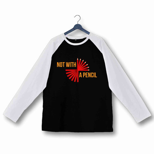 John Wick MOVIES Hollywood JOHN WICK PENCIL Custom Printed Graphic Design Raglan T-Shirt for Women