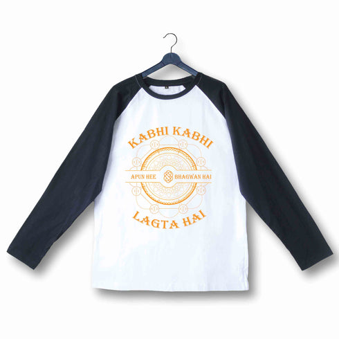 4 TV Series Kabhi Kabi Lagta Hai Apun hi Bhagwan Hai Custom Printed Graphic Design Raglan T-Shirt for Women