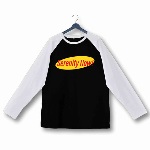 6 TV Series Serenity Now Custom Printed Graphic Design Raglan T-Shirt for Women
