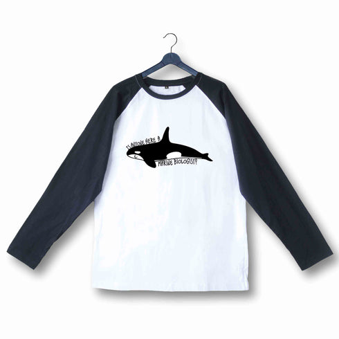6 TV Series GEORGE COSTANZA Marine Biologist Custom Printed Graphic Design Raglan T-Shirt for Women