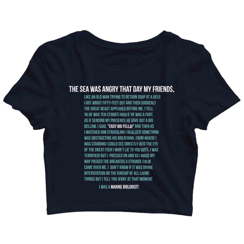 4 TV Series Seinfeld NEWMAN MAIL INFORMATION Custom Printed Graphic Design Crop Top T-Shirt for Women