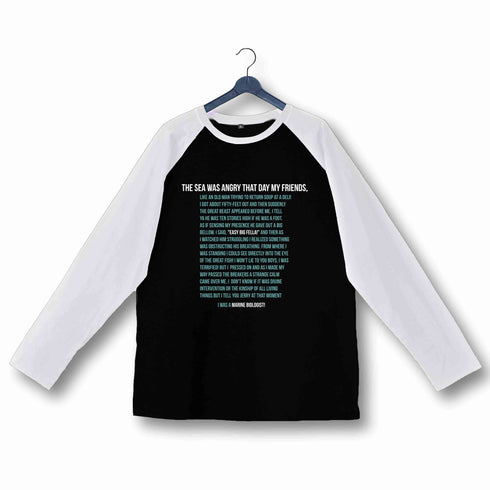 6 TV Series THE SEA WAS ANGRY MY GEORGE COSTANZA Custom Printed Graphic Design Raglan T-Shirt for Women