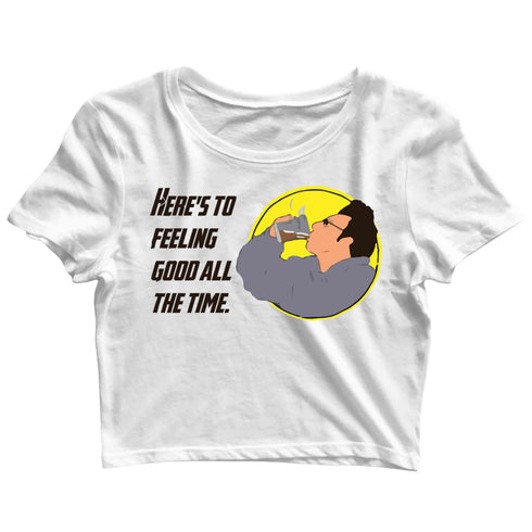 6 TV Series Seinfeld NEWMAN MAIL INFORMATION Custom Printed Graphic Design Crop Top T-Shirt for Women